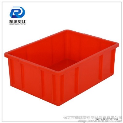 山东鼎瑞周转箱 /周转箱厂家/蓝色加厚加盖子塑料周转箱储物箱图6