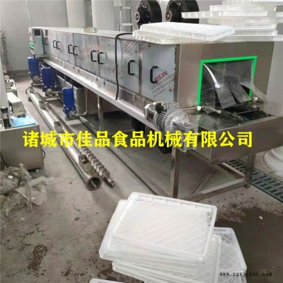 佳品机械周转箱清洗机价格6米洗筐机厂家8米鱼料筐清洗机 料泥箱喷淋清洗机 全自动变频洗箱机 大型洗箱机价格图3