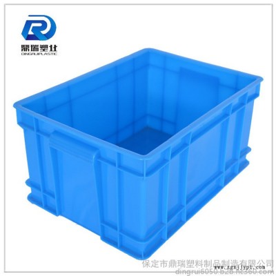 河南鼎瑞塑料大号整理箱 /周转箱厂家/蓝色加厚加盖子塑料周转箱储物箱图8