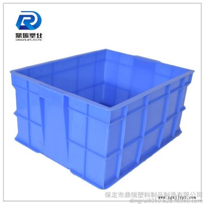 安徽鼎瑞周转箱塑料带盖 /周转箱厂家/蓝色加厚加盖子塑料周转箱储物箱图7