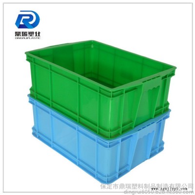 安徽鼎瑞周转箱塑料带盖 /周转箱厂家/蓝色加厚加盖子塑料周转箱储物箱图8