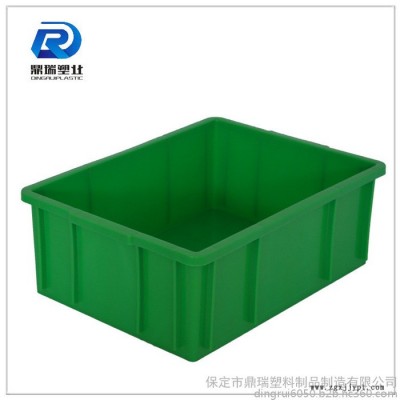 河南鼎瑞餐具周转胶箱 /周转箱厂家/蓝色加厚加盖子塑料周转箱储物箱图4