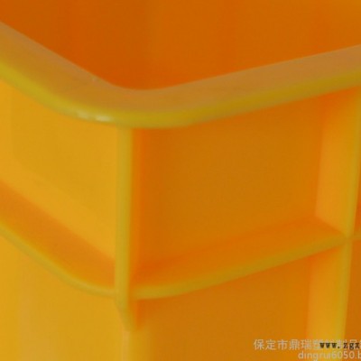 河南鼎瑞餐具周转胶箱 /周转箱厂家/蓝色加厚加盖子塑料周转箱储物箱图1