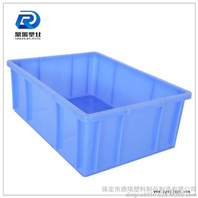 河南鼎瑞餐具周转胶箱 /周转箱厂家/蓝色加厚加盖子塑料周转箱储物箱图6