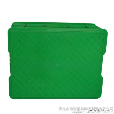 湖北鼎瑞加厚塑料周转箱 /周转箱厂家/蓝色加厚加盖子塑料周转箱储物箱图6