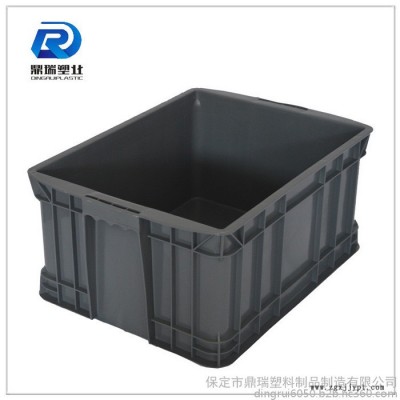 山东鼎瑞塑料周转箱 /周转箱批发/蓝色加厚加盖子塑料周转箱储物箱图3