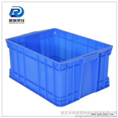 山东鼎瑞塑料周转箱 /周转箱批发/蓝色加厚加盖子塑料周转箱储物箱图6