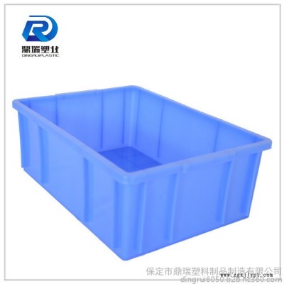 重庆鼎瑞灰色周转箱 /周转箱批发/蓝色加厚加盖子塑料周转箱储物箱图2