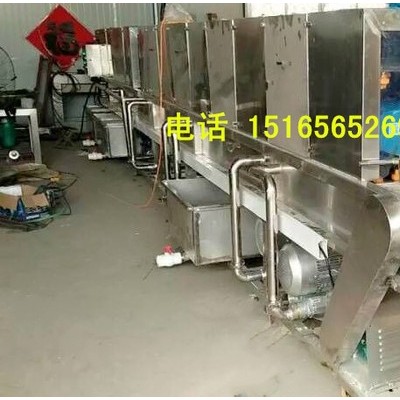 佳品塑料盒清洗设备，大型机械零件物料盒清洗线，加热喷淋清洗机，肉料盘清洗线图2