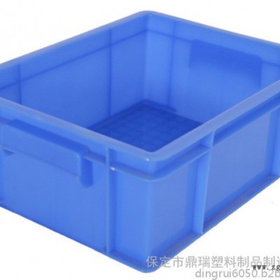 山西鼎瑞大号家用整理箱塑料 /周转箱厂家/蓝色加厚加盖子塑料周转箱储物箱图2