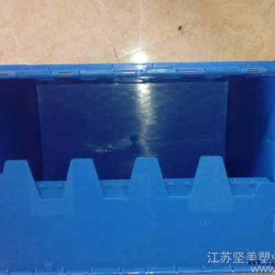 直销山东 江苏 上海塑料箱 皮厚加盖 耐磨损寿命长图3