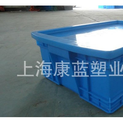 直销塑料箱 上海塑料箱 塑料箱带盖 江苏塑料箱450-160图2
