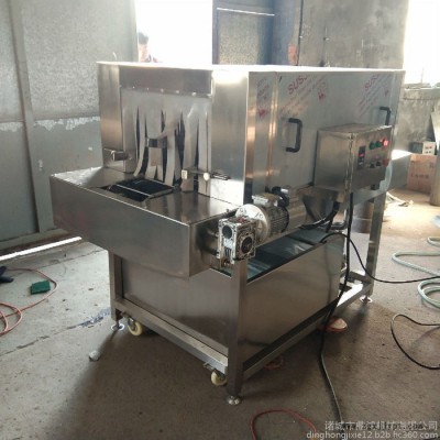 鼎鸿XKJ-2000型热碱水去污洗盘机 隧道式洗盒机  风干式洗盘机  隧道式洗盒机  塑料箱清洗机图7