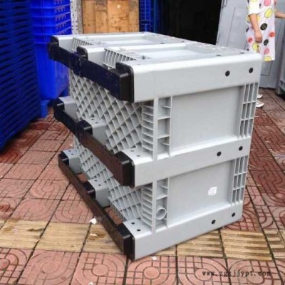塑胶卡板箱 九脚托盘 叉车塑料周转箱 塑胶川字托盘卡板箱 ** 盖子另外报价图5