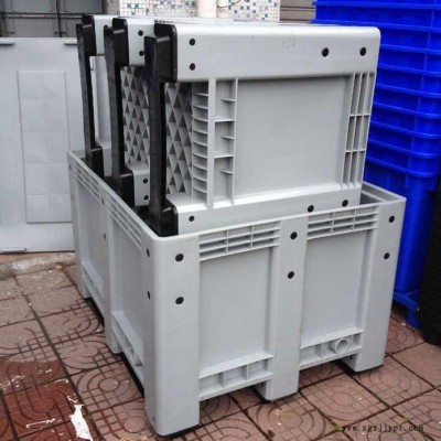 塑胶卡板箱 九脚托盘 叉车塑料周转箱 塑胶川字托盘卡板箱 ** 盖子另外报价图3