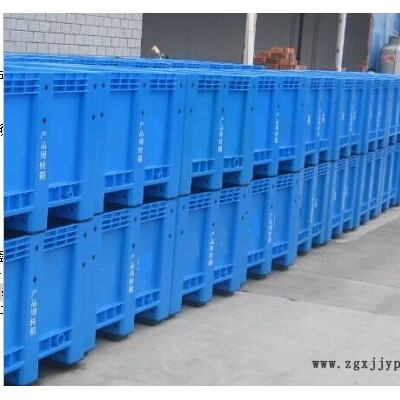 塑胶卡板箱 九脚托盘 叉车塑料周转箱 塑胶川字托盘卡板箱 ** 盖子另外报价图7