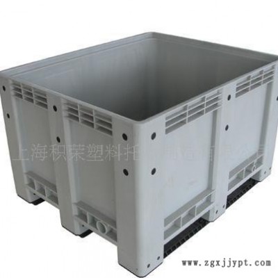 可折叠物流箱，可封闭塑料箱图3