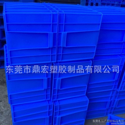 深圳福永塑料箱 纱管箱 蓝色注塑箱 塑胶6号五金箱 540*