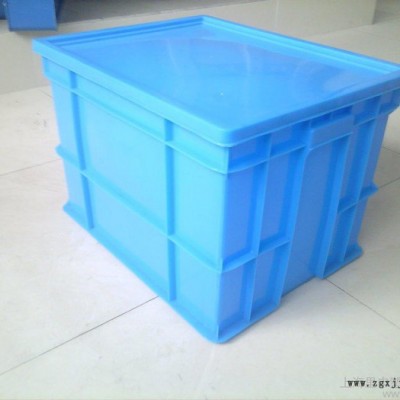 塑料箱 **全新PE周转箱 500*380*180带盖周转箱 可堆叠塑胶搬运箱图3