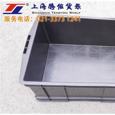 腾佑塑料箱特价直销，上海黑色塑料周转箱现货低价处理图2
