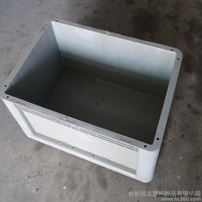 供应600-280加强底灰色物流箱 PE塑料箱 北京塑料周转箱
