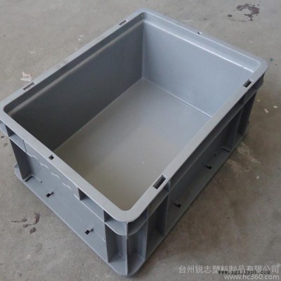 供应400-230塑料物流箱 套叠物流箱 有盖物流箱 可堆式物流箱 义乌塑料箱图2