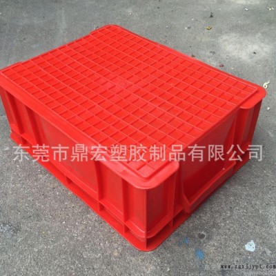 湖北武汉红色不良品周转箱 电子周转箱 3号塑料箱 **塑料箱