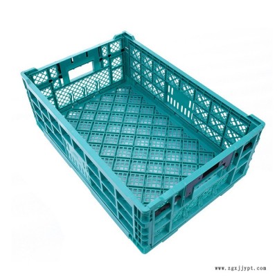 厂家直供折叠水果箱塑料材质內倒式超市水果店专用塑料箱可折叠图4