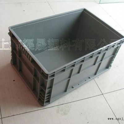 上海塑料物流箱厂商 工业物流箱批发 灰色大号物流箱