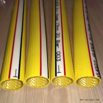 格雷特 黄色 透明防冻 工业级编织网纹PVC管 水管4分