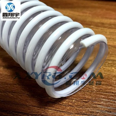 PVC透明塑料缠绕螺旋软管/耐酸碱耐油吸尘排水塑料软管图3