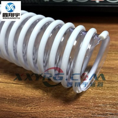 PVC透明塑料缠绕螺旋软管/耐酸碱耐油吸尘排水塑料软管图2