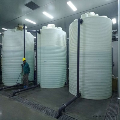 陕西装30方浑水塑料罐/PE防腐储水罐大水桶厂家图2