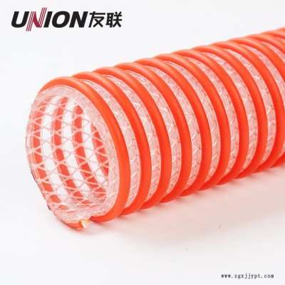 PVC厂家直食品级销螺旋塑筋增强管食品输送管平筋塑料软管