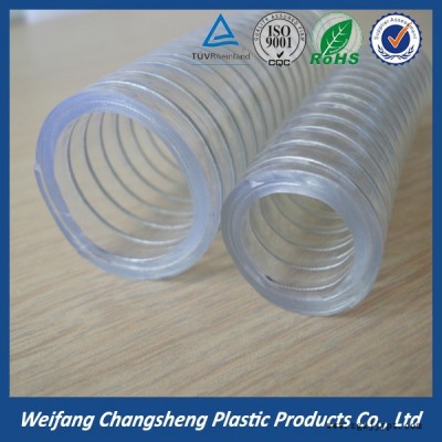 奕源 89mm无毒无味PVC钢丝塑料软管厂家批发 PVC钢丝软管