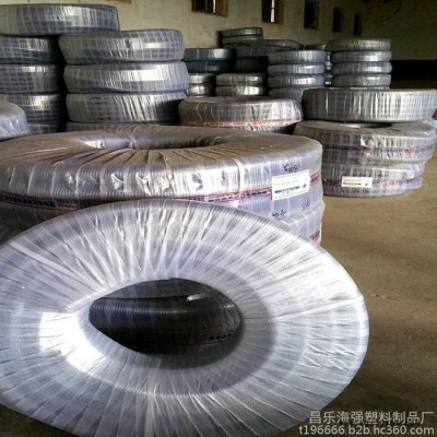 山东潍坊供应塑料软管pvc增强纤维钢丝管透明无味三彩线15*3.5mm可定制规格一手货源