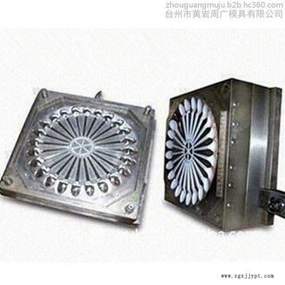 注塑模具设计加工制造商供应一模多腔小勺子模具设计 一次性塑料勺餐匙模具开模价格图3