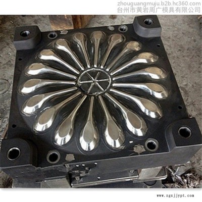 注塑模具设计加工制造商供应一模多腔小勺子模具设计 一次性塑料勺餐匙模具开模价格图5