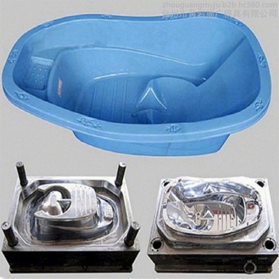 婴幼儿用品模具工厂供应洗澡塑料盆模具 儿童澡盆模具 沐浴盆模具设计注塑加工成型图7