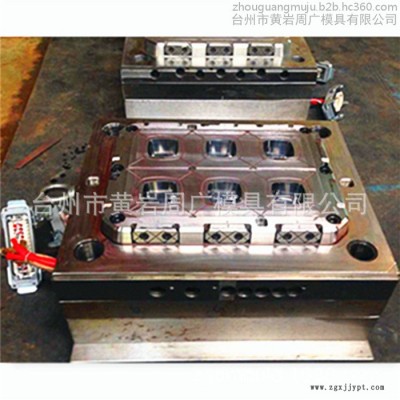 圆盒注塑模具设计 小圆盒模具加工一模多腔热流道系统小圆盒塑料模具图4