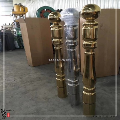 厂家批发不锈钢楼梯柱 餐台脚 彩色葫芦柱 八角 铜水涨模具设计图3