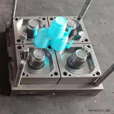 周广模具工厂注塑加工洗涮用品塑料杯模具 配手把漱口杯模具设计 手柄饮水杯模具制造图2