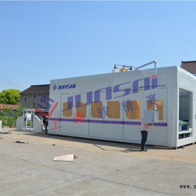 供应XPE汽车通风管厚片吸塑成型机 重庆骏精赛厂家生产ADF型号 全自动吸塑机 冲切一体 可送模具图2