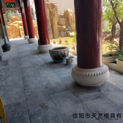 天艺直径500mm中式圆鼓柱头、脚 古建模具图4