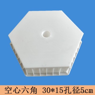 安徽高速高铁空心六角护坡塑料模具六角护坡砖模具志华塑业图3