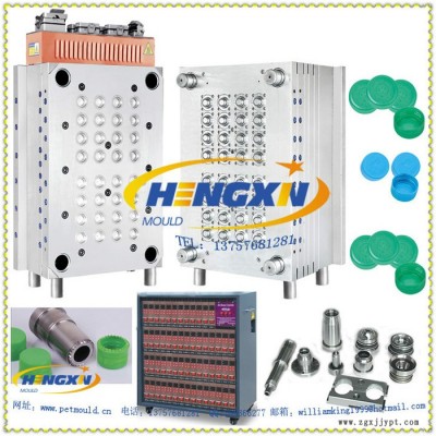 热流道瓶坯模具（针阀气封瓶坯模具，注塑模具）热流道管坯模具 hot runner preform mould图1