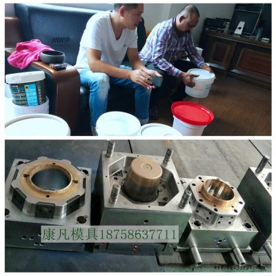 供应浙江台州黄岩磨具厂9升10L18公斤桶塑料模具，Pail molds 食品桶模具 透明桶涂料桶模具图5