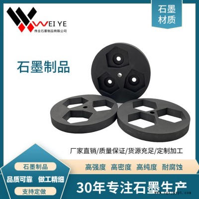 伟业石墨  高功率石墨碳素模具  石墨模具加工件  精密热弯石墨模具定制加工图1
