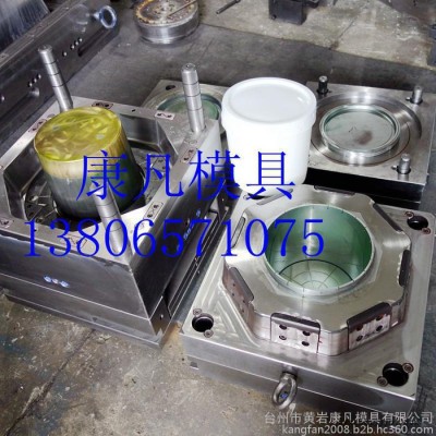 浙江塑料模具 塑胶食品包装桶模具,油脂桶模具用的材料好，配合适的注塑机 塑料桶模具制作图5