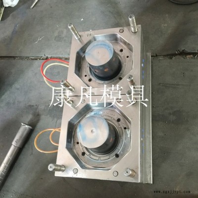 供应涂料桶模具，一出二 热流道2.5kg乳胶漆桶模具 塑料模具。图4